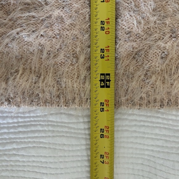 Chicos Sz Medium 1P Eyelash Shine‎ Pullover Pink Sweater Shirt Top Blouse - Picture 4 of 8